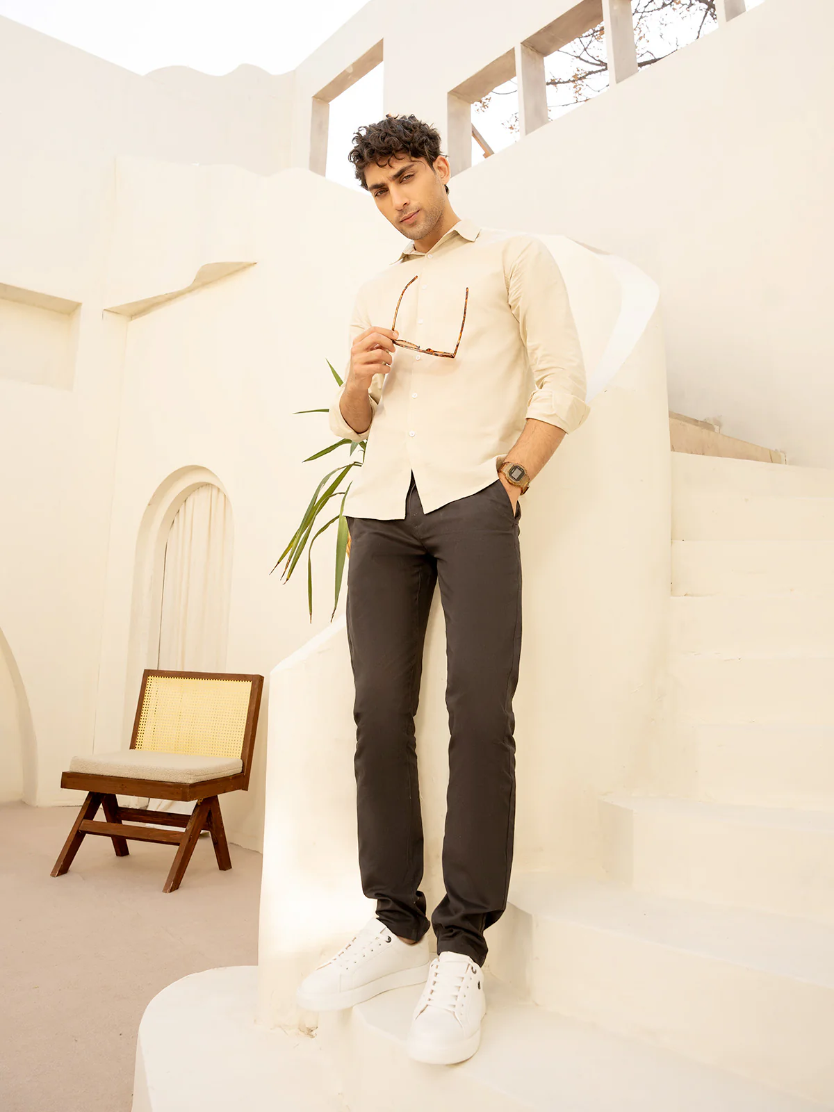 "NELOPE" Regular Fit Cotton Casual Shirt - Image 3