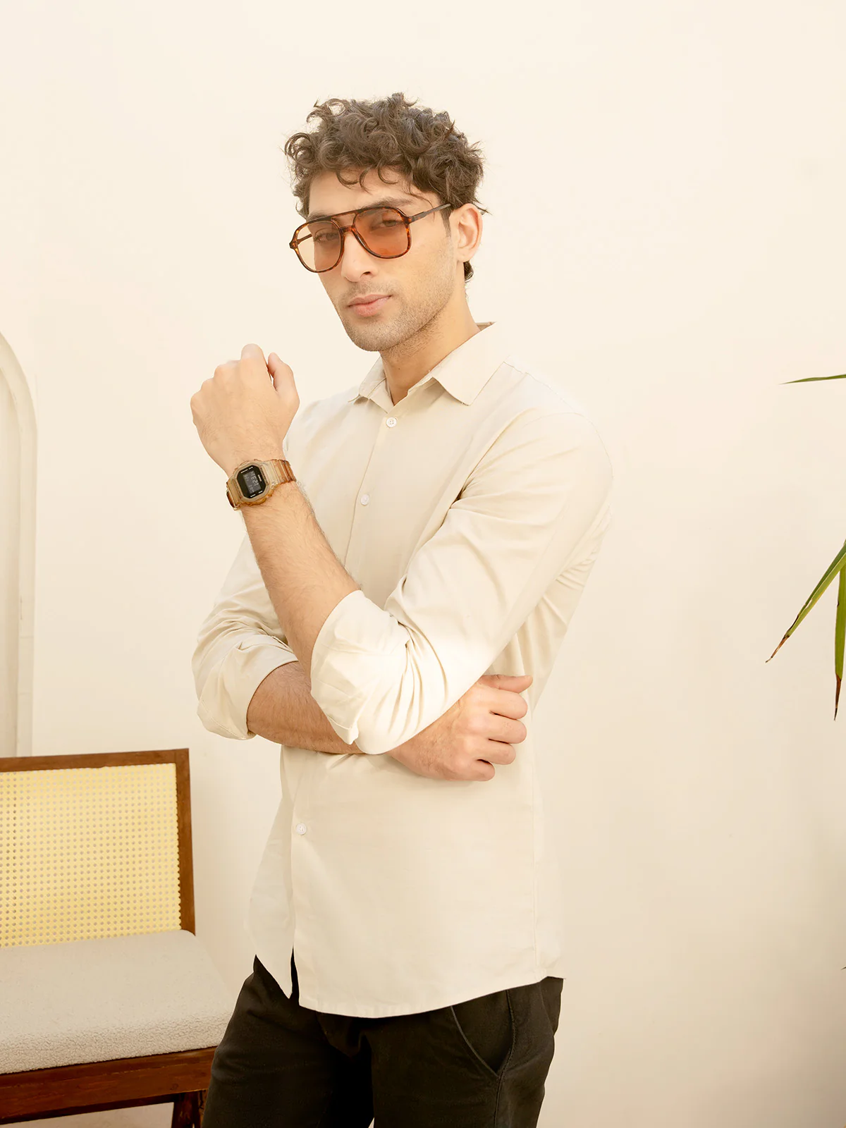 "NELOPE" Regular Fit Cotton Casual Shirt - Image 6