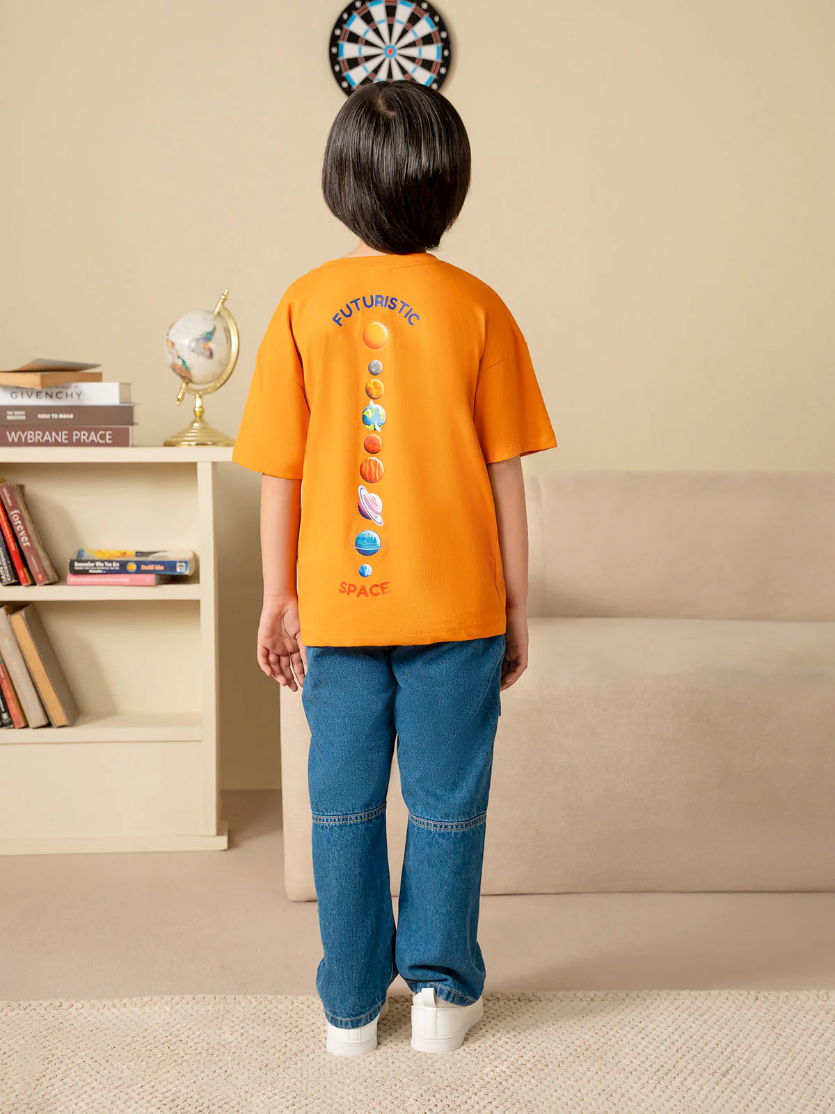 "NEVIN" Graphic Drop Shoulder T-Shirt - Image 7
