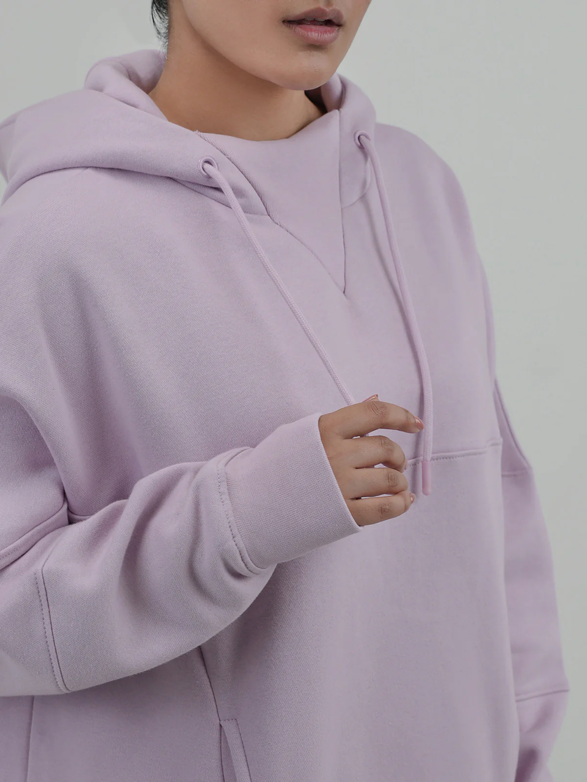 "NHUCHA" Trendy Cut &amp; Sew Fleece Hoodie - Image 4