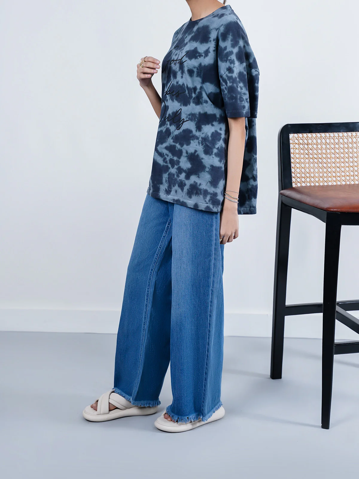 "NIRAV" Durable Plazo Fit Denim Pant - Image 3