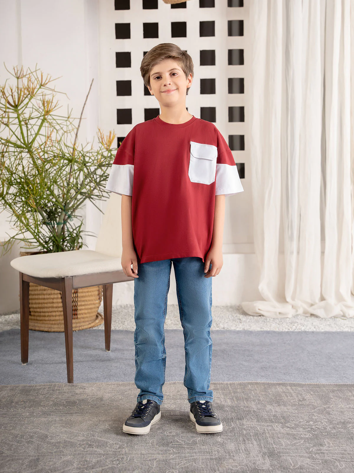 "NIVAAN" Drop Shoulder Graphic T-Shirt - Image 2
