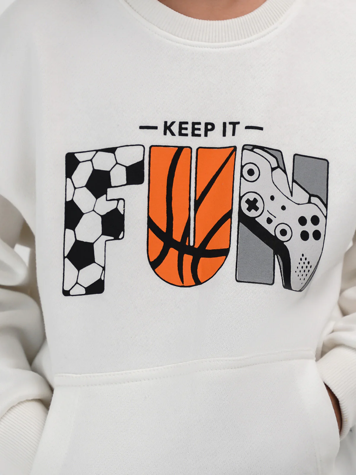 "NUITRIC" Sporty Icon Crew Neck Sweatshirt - Image 4