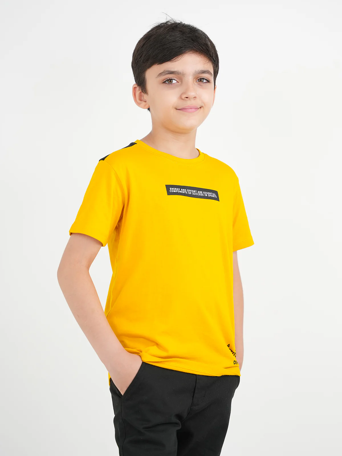"OBA" Kids Casual Summer Crewneck T-Shirt - Image 3