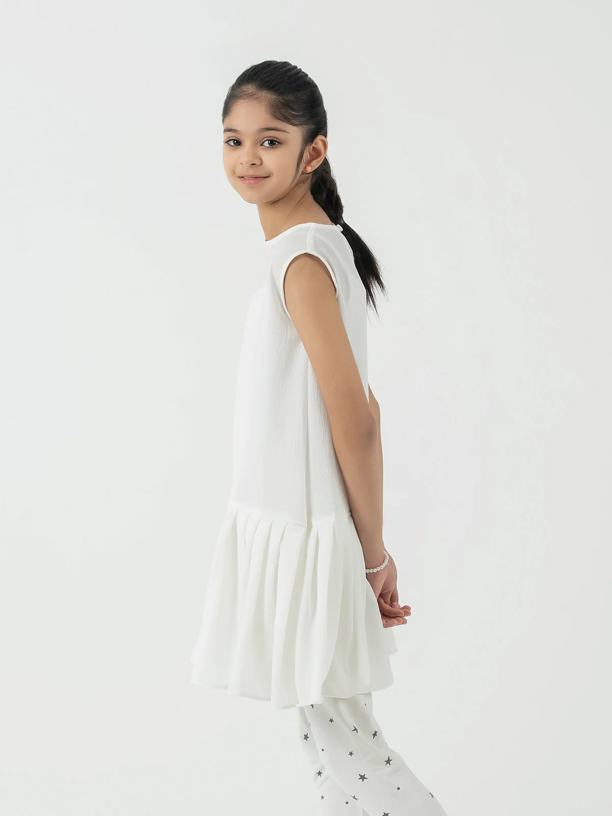 "OCTAV" Textured Regular Cotton Dress - Image 2