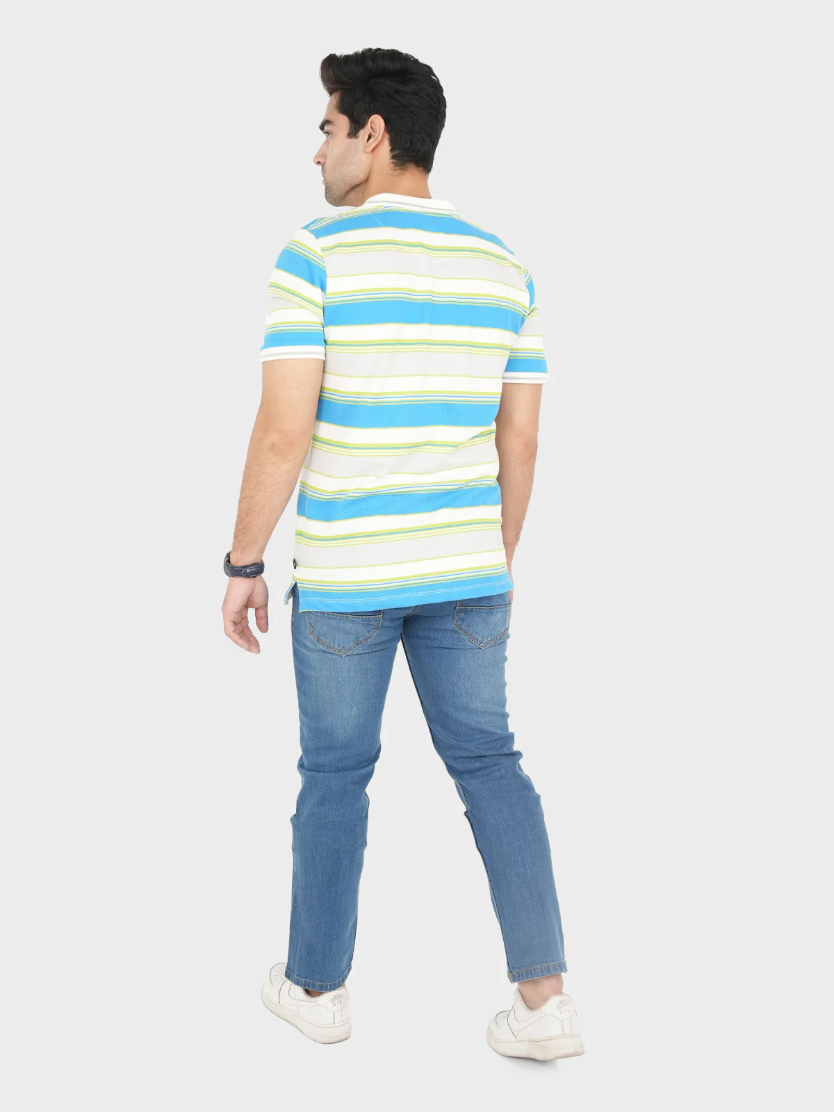 "ODAI" Casual Slim Fit Polo Shirt - Image 4