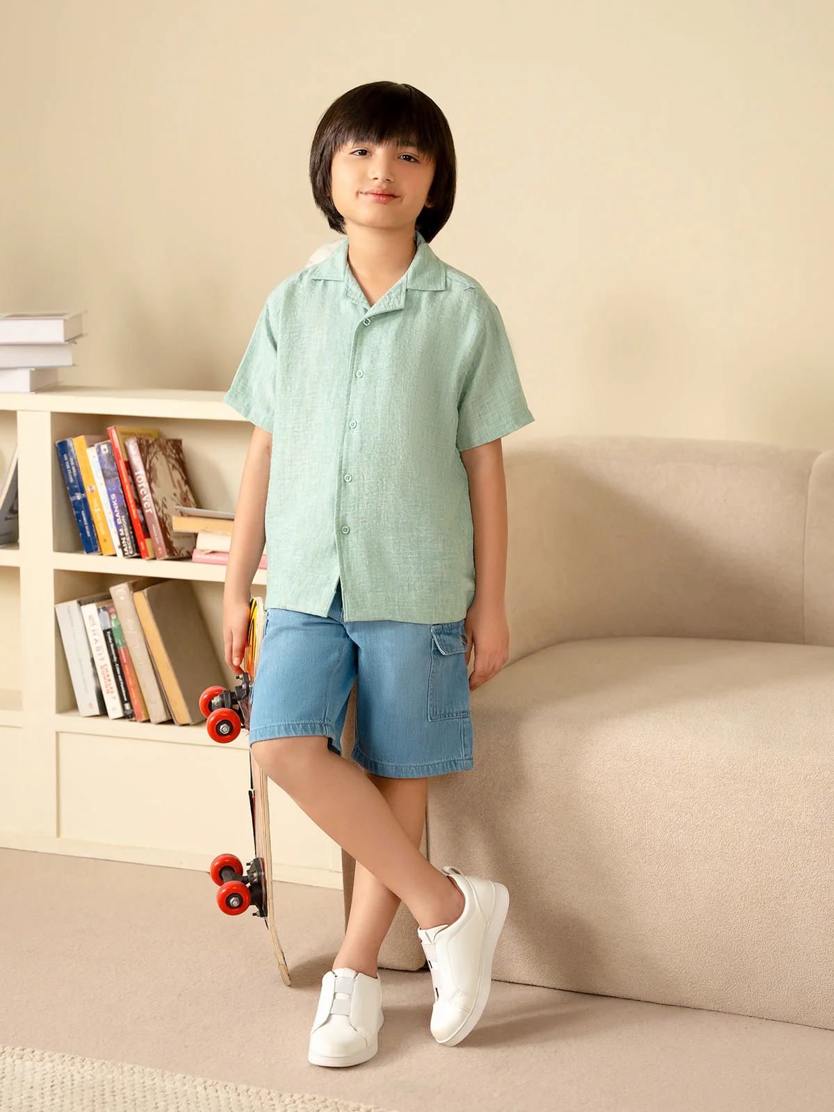 "ODIN" Solid Regular Fit Casual Shirt - Image 2