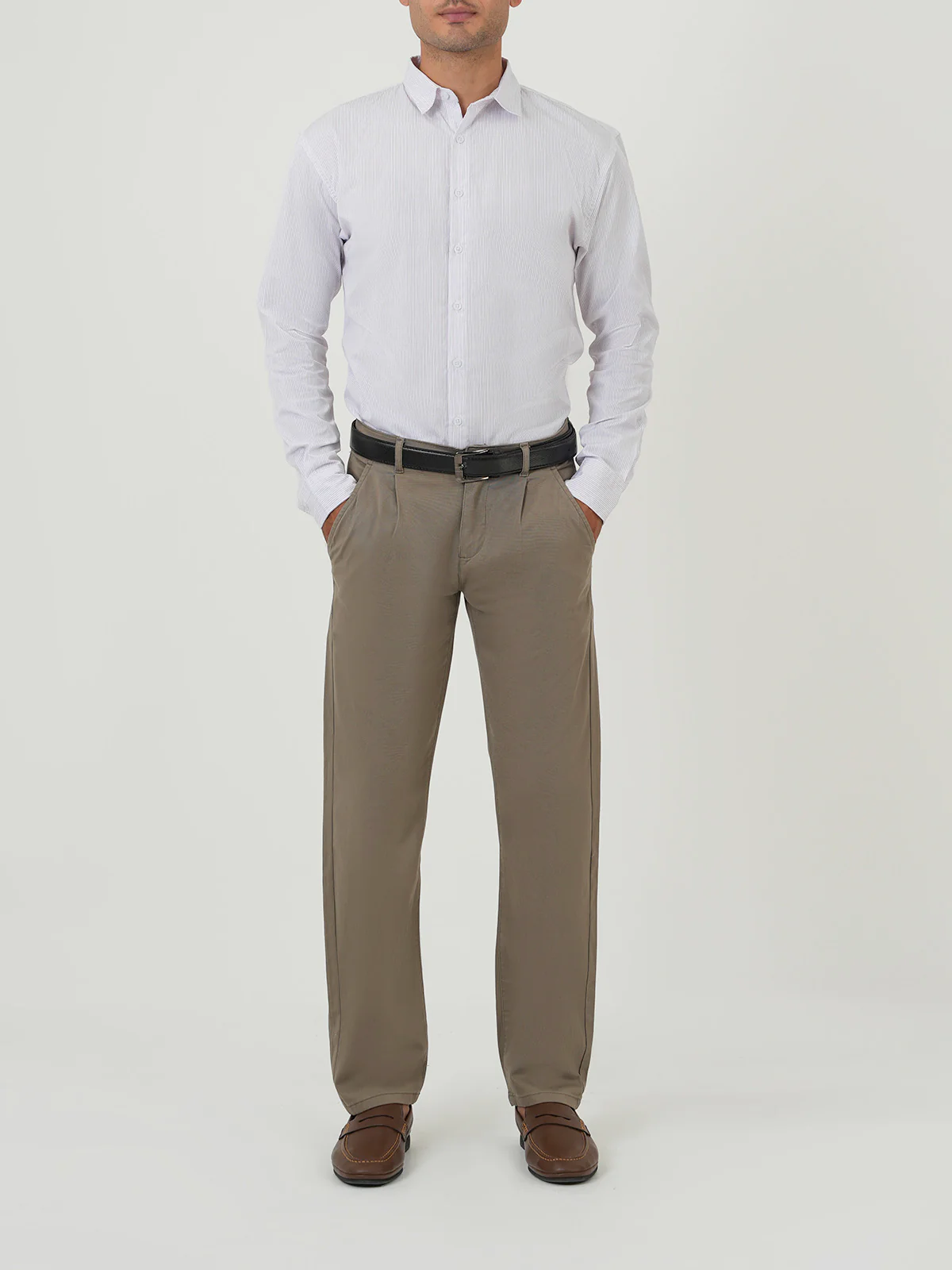 "OLESIA" Smart Slim Fit Casual Shirt - Image 2