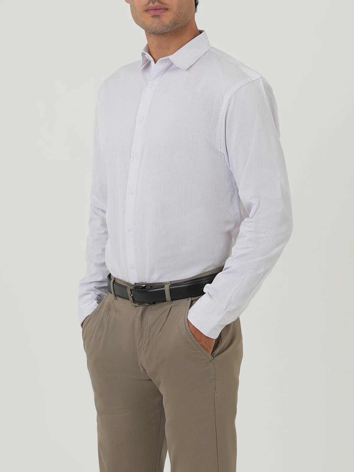 "OLESIA" Smart Slim Fit Casual Shirt - Image 3