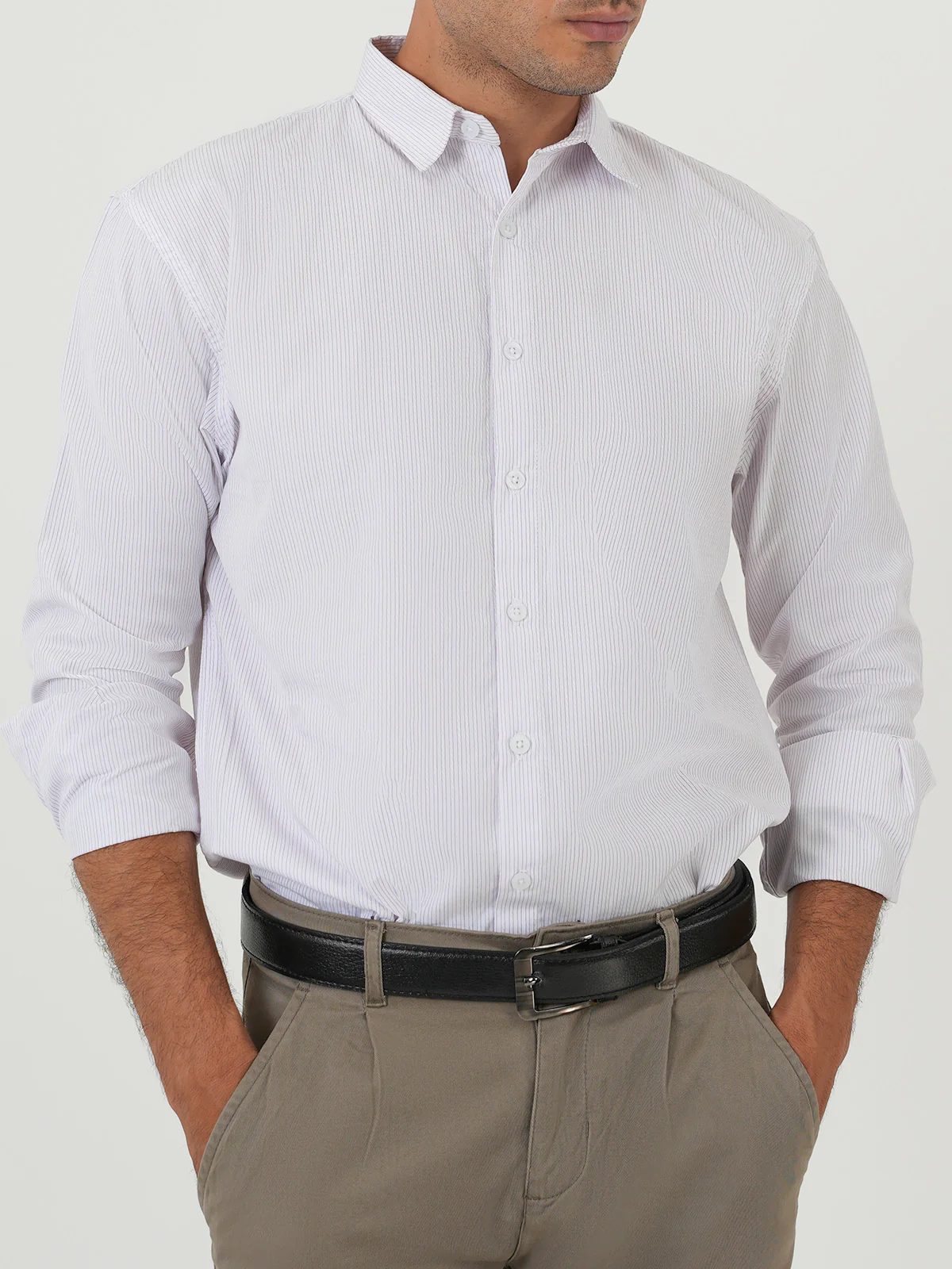 "OLESIA" Smart Slim Fit Casual Shirt - Image 4