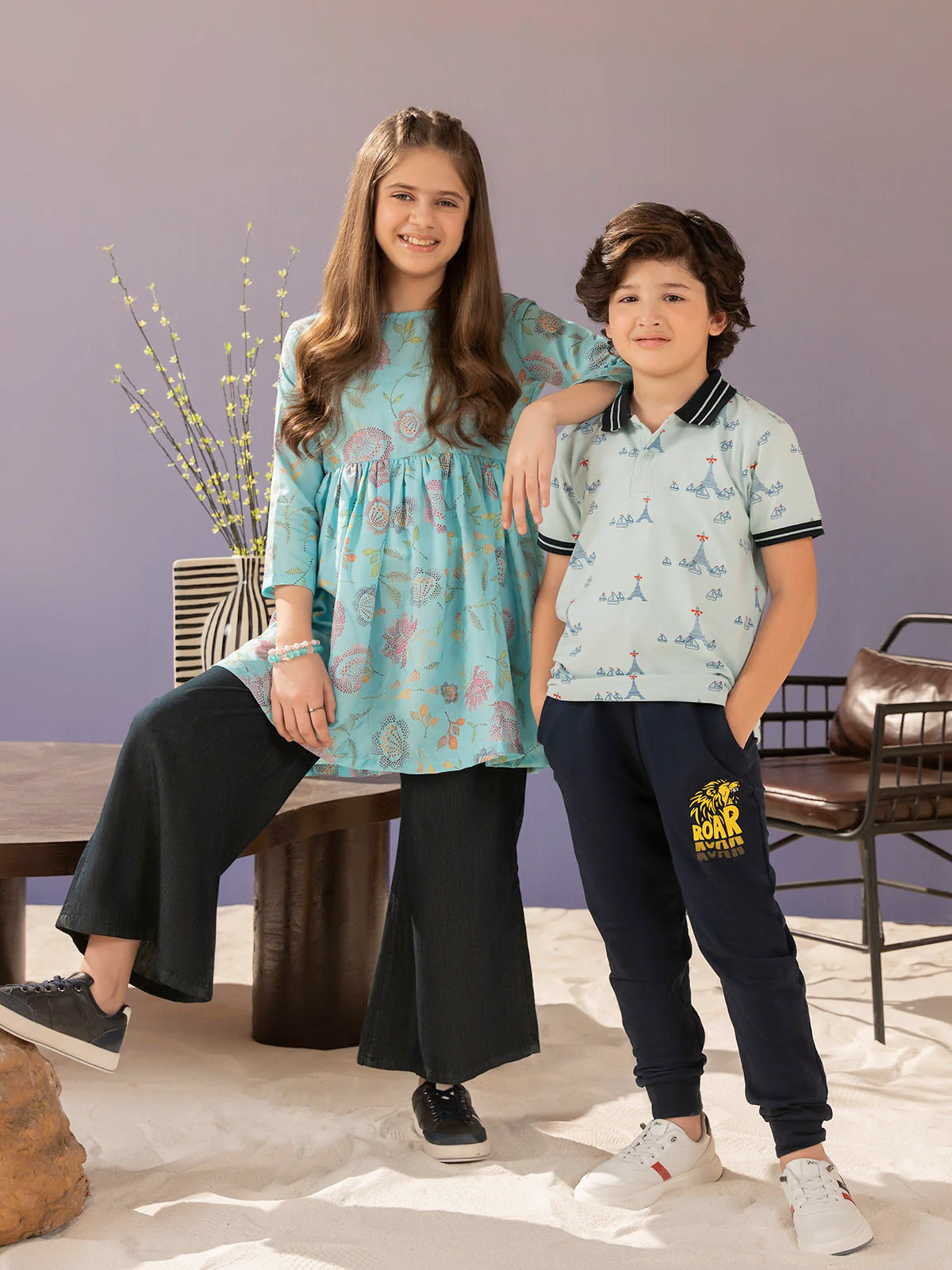 "OLETA" Plazo Fit Denim Jeans - Image 4