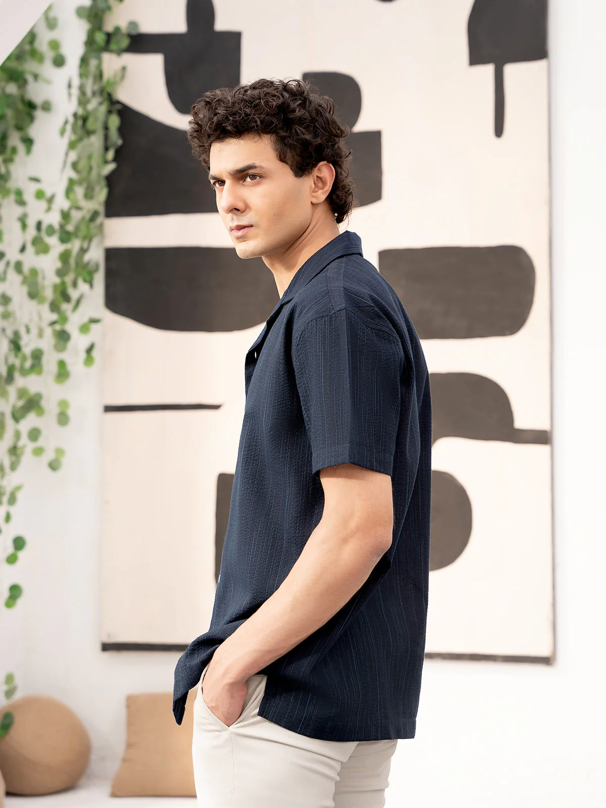 "OMARI" Regular Fit Cotton Casual Shirt - Image 7