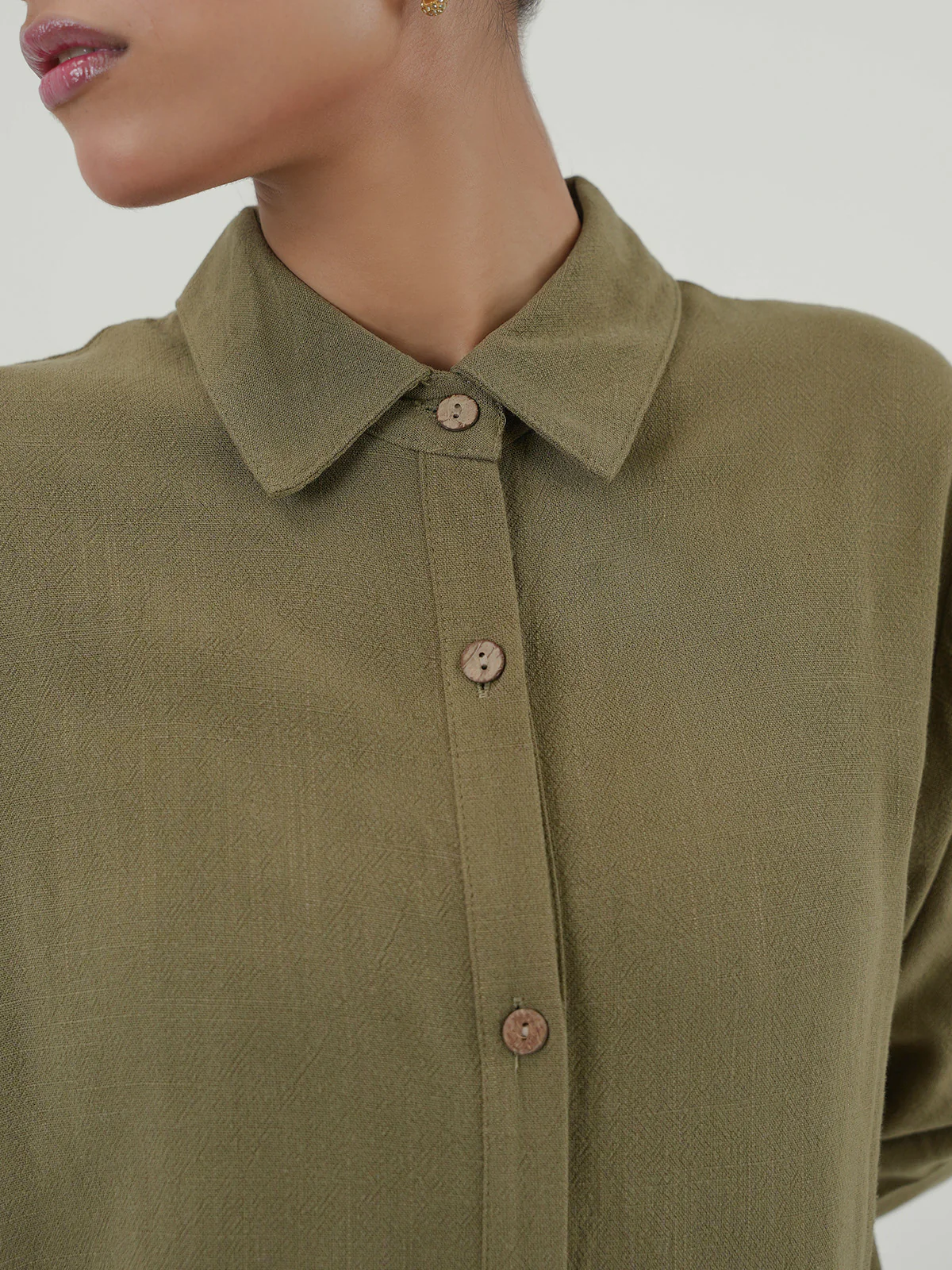 "ORAEFO" Regular fit Linen Co-Ord Set - Image 4