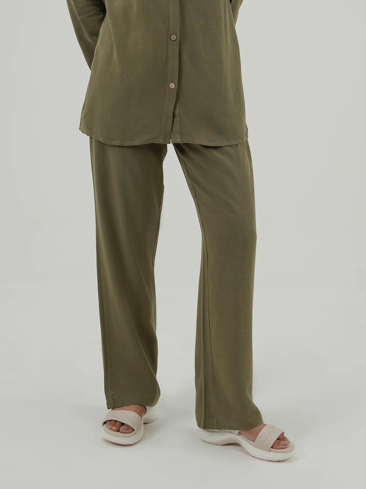 "ORAEFO" Regular fit Linen Co-Ord Set - Image 5