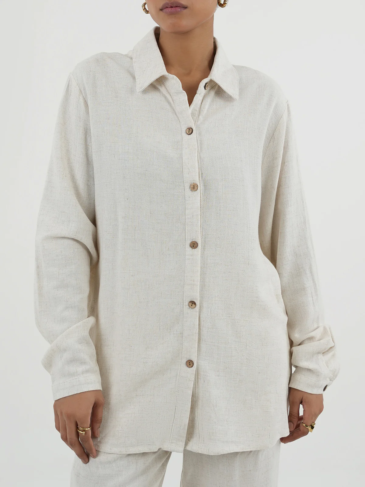 "ORAEFO" Regular fit Linen Co-Ord Set - Image 5