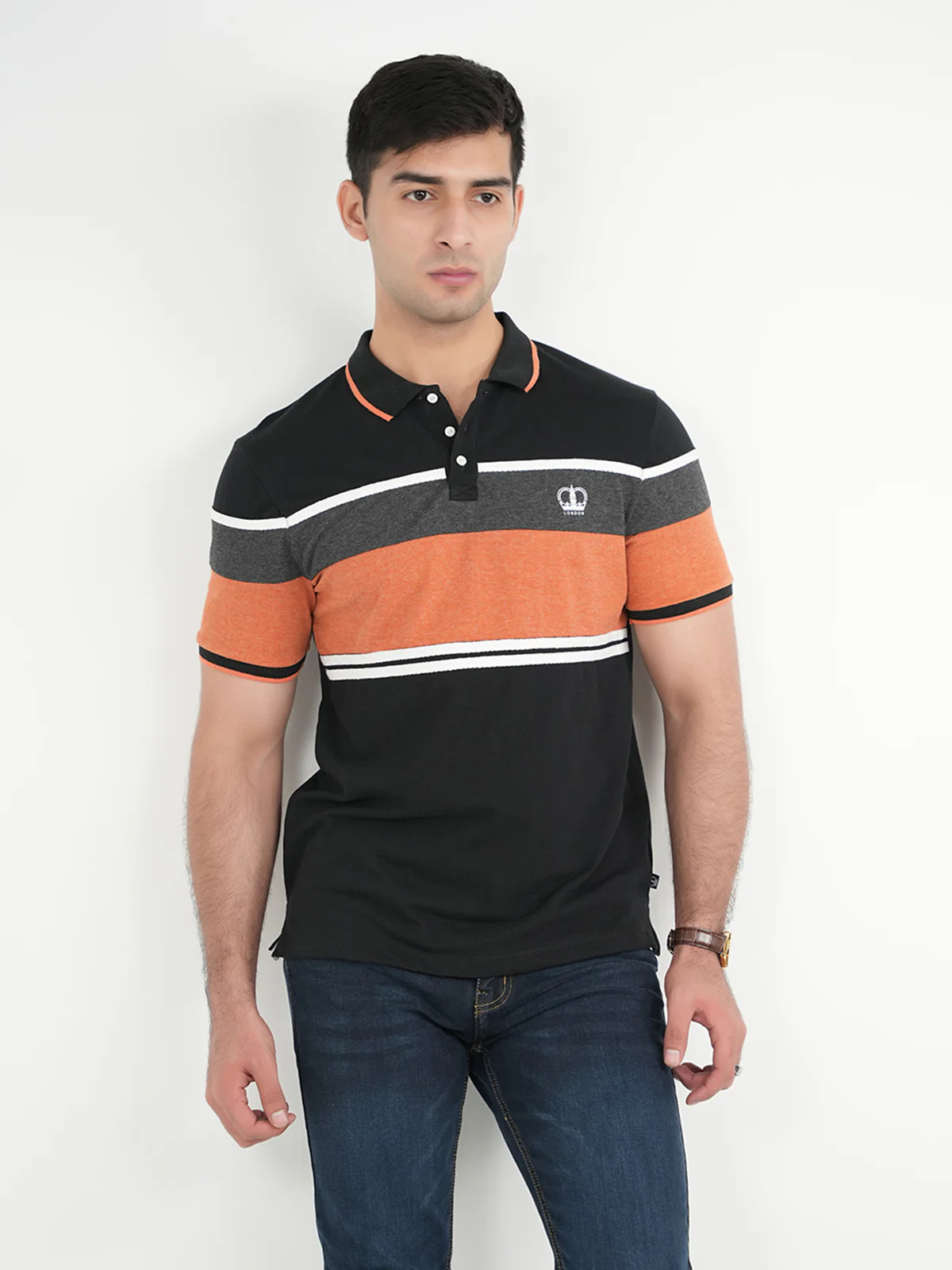 "OTHMAN" Casual Slim Fit Polo Shirt - Image 3