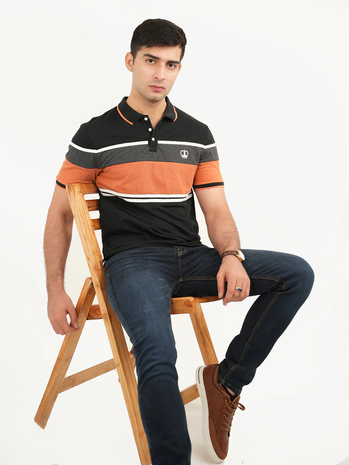 "OTHMAN" Casual Slim Fit Polo Shirt - Image 5