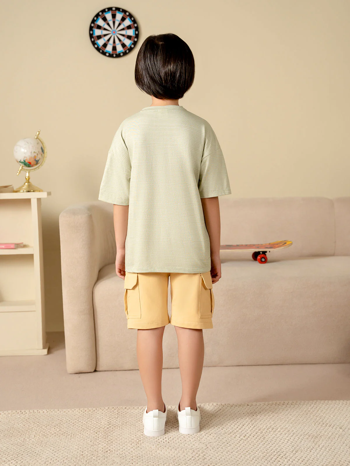 "OWURA" Basic Drop Shoulder T-Shirt - Image 5