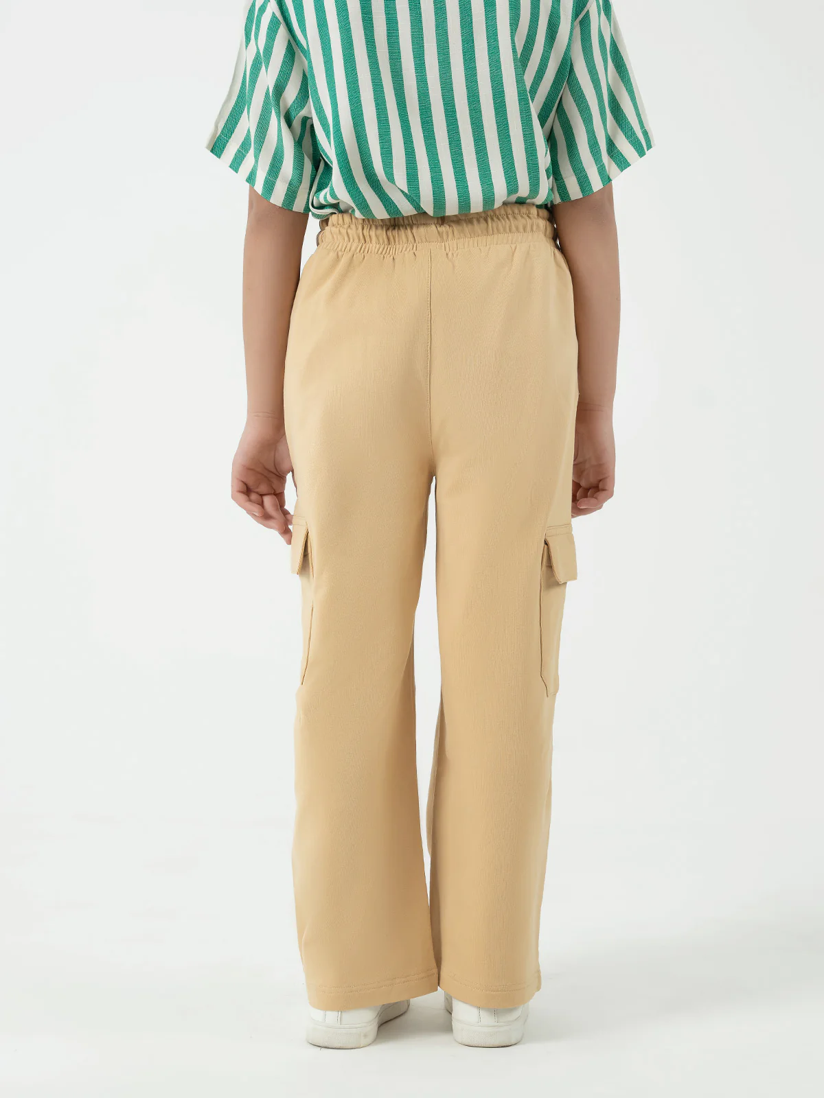 "PAIGE" Loose Fit Cargo Terry Trouser - Image 4