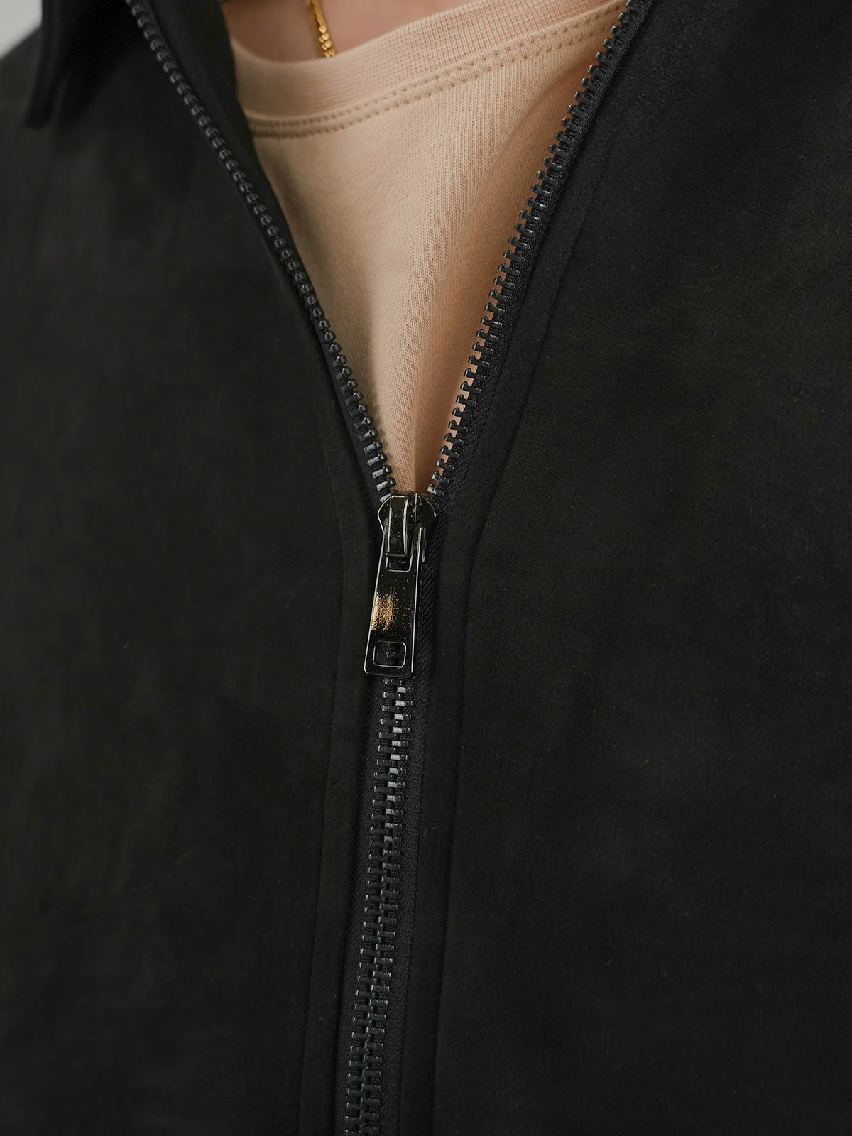 "PAOLA" Regular Fit Suede Jacket - Image 5
