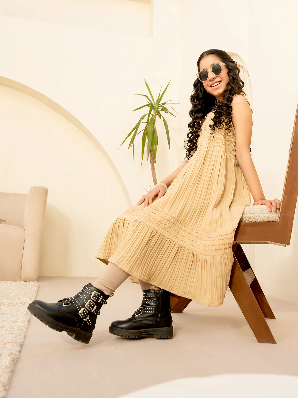 "PATRIK" Basic Regular Cotton Dress - Image 3