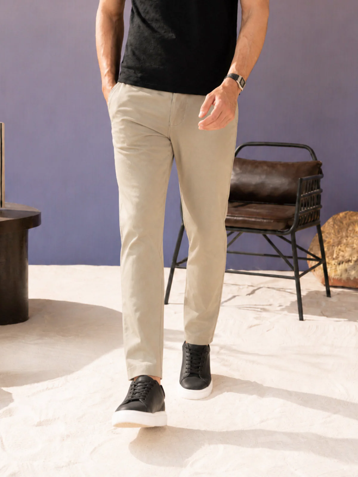 "PAULIE" Straight Fit Twill Chino - Image 3