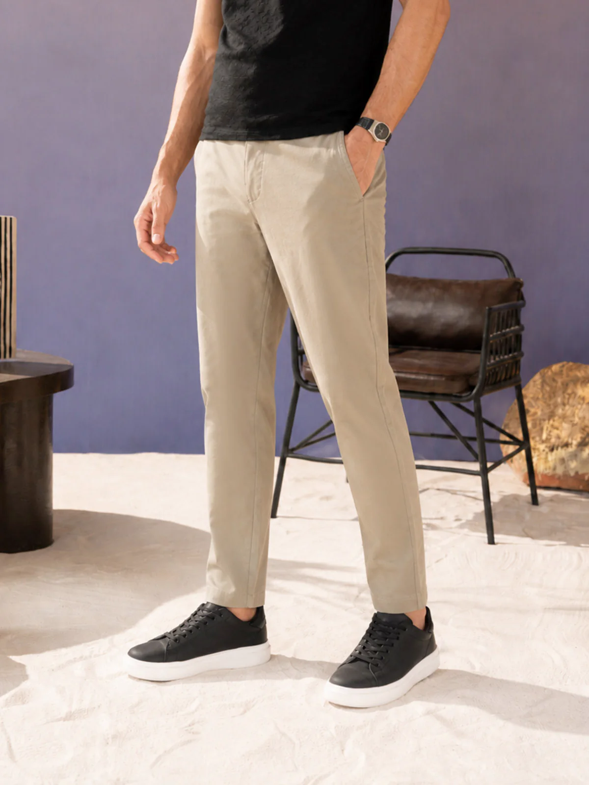 "PAULIE" Straight Fit Twill Chino - Image 4