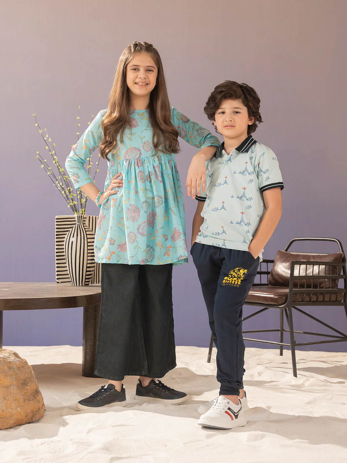 "PAXTY" Printed Regular Cotton Dress - Image 4