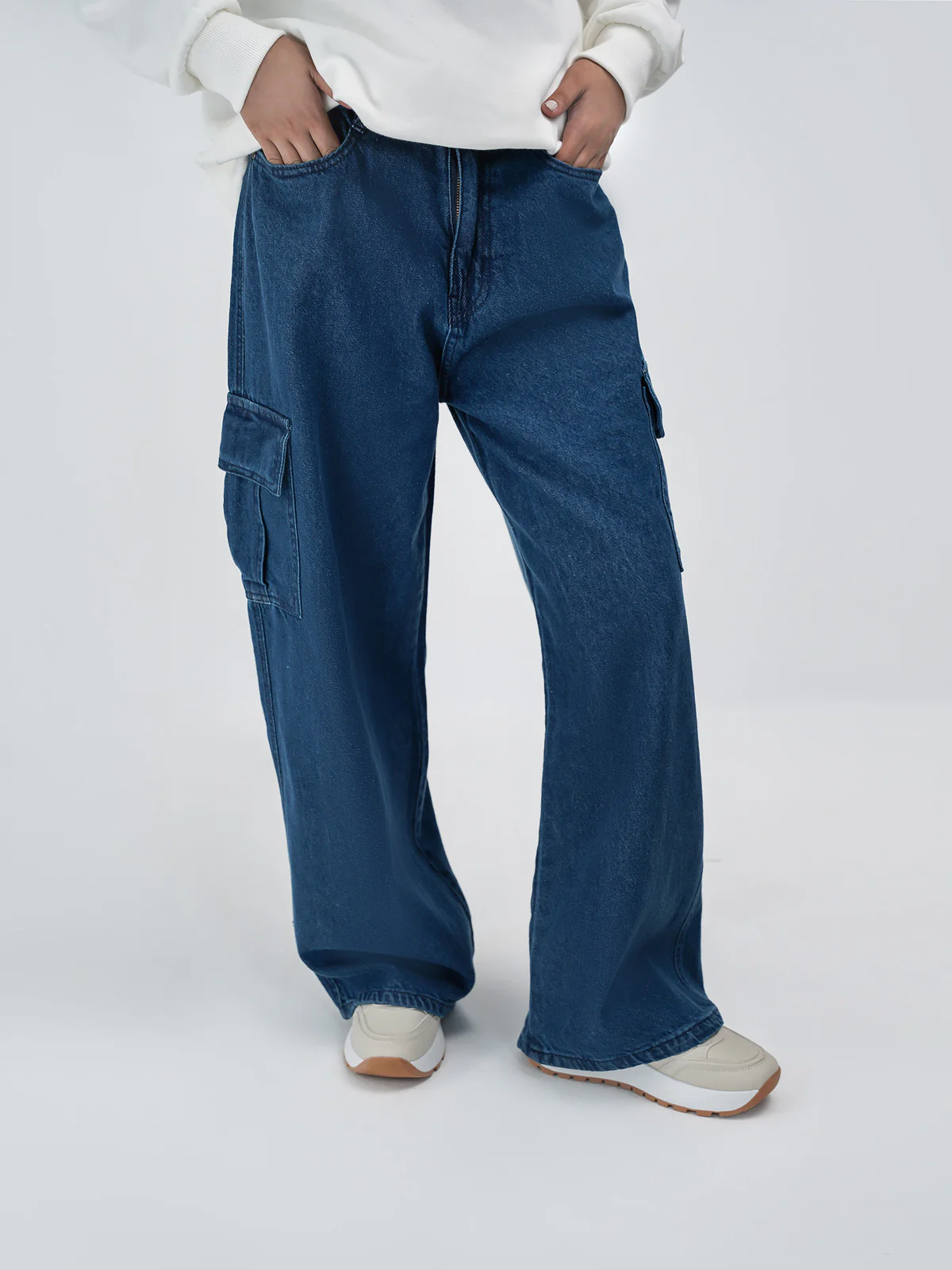 "PEGASUS" Casual Cargo Denim Pant - Image 2