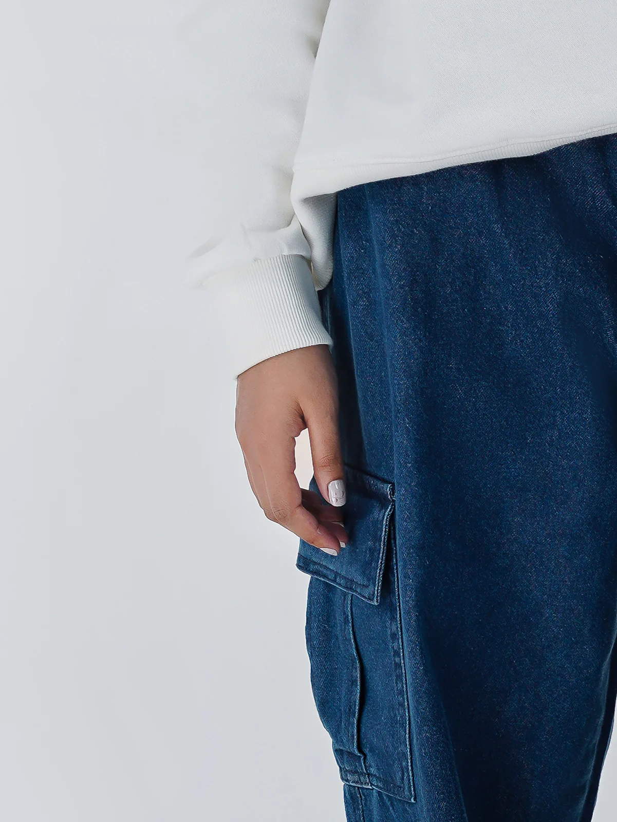 "PEGASUS" Casual Cargo Denim Pant - Image 4