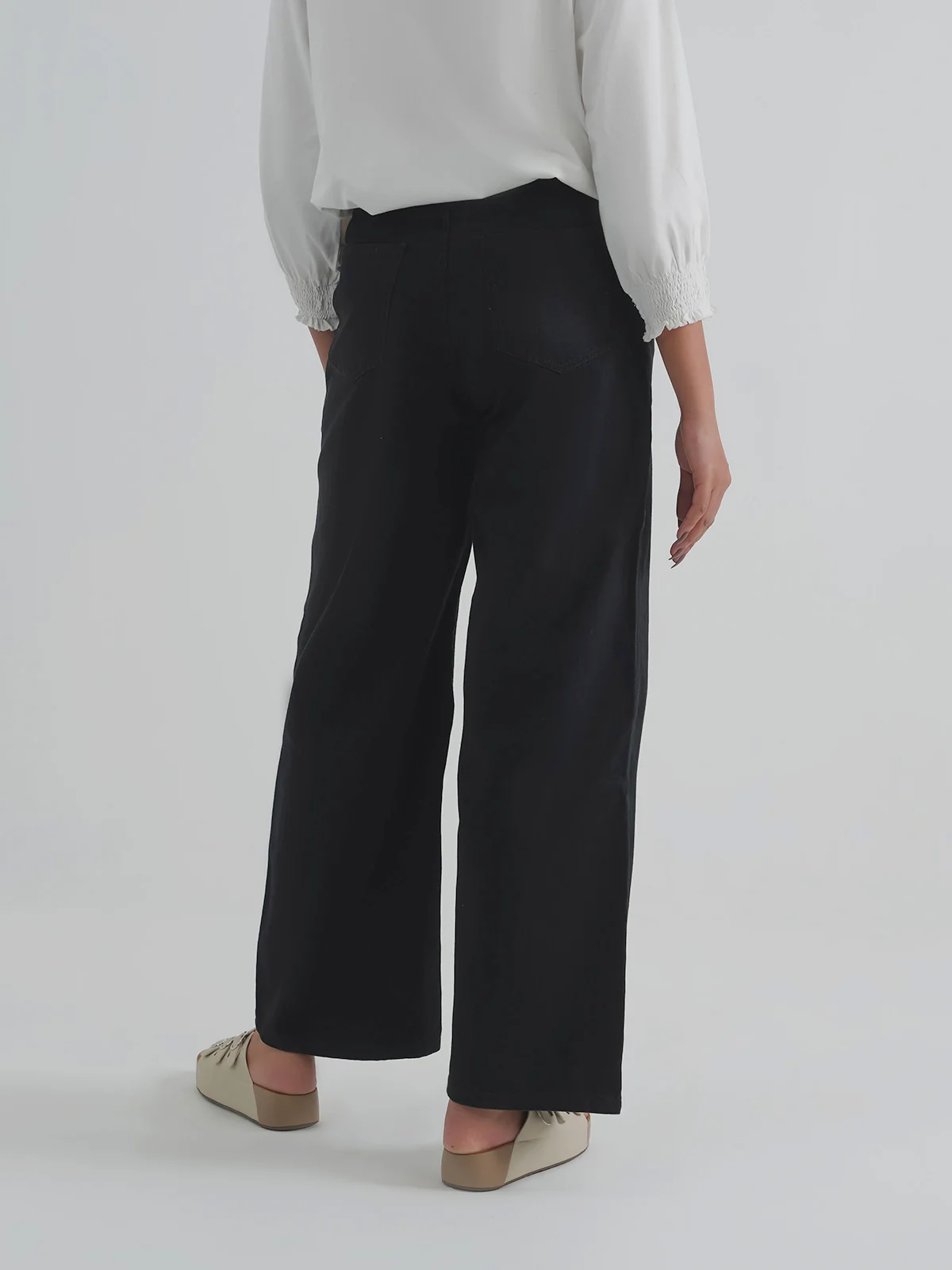 "PELIPE" Plazo Fit Denim Pant - Image 7