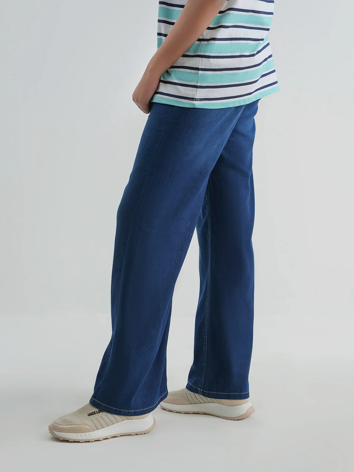 "PELIPE" Plazo Fit Denim Pant - Image 2