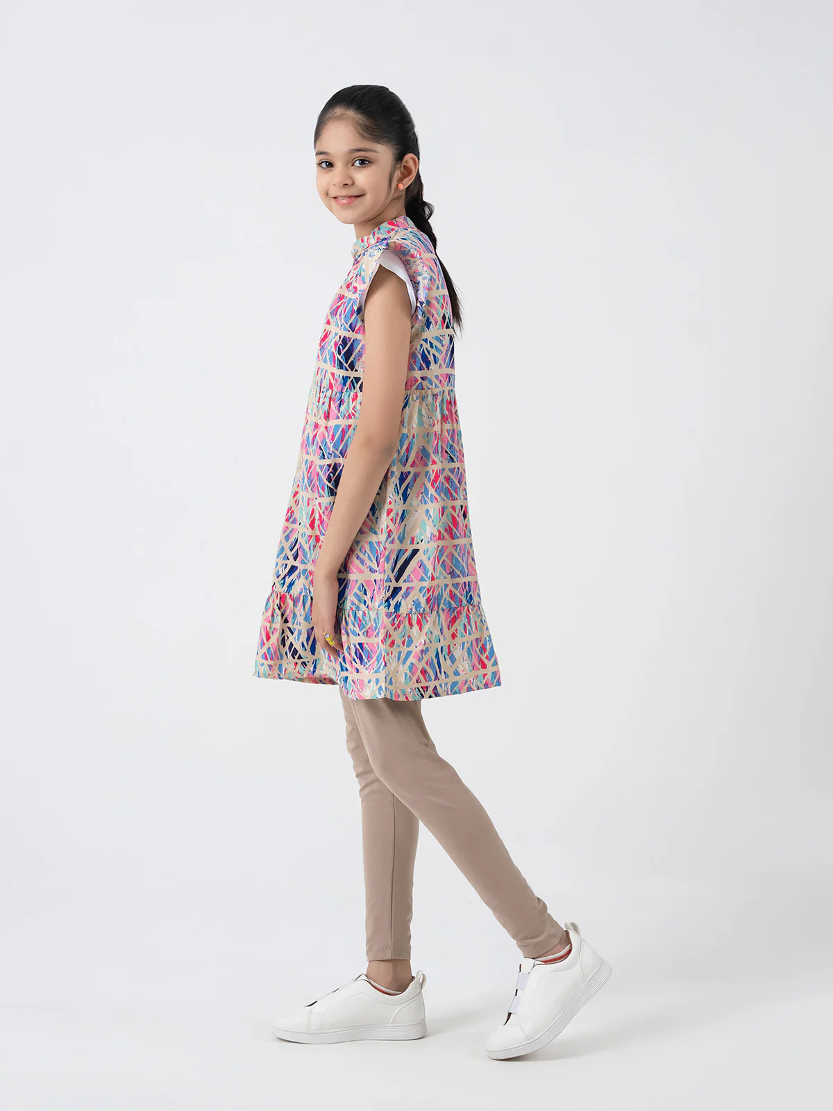 "PRANA" Regular Textured Cotton Dress - Image 2