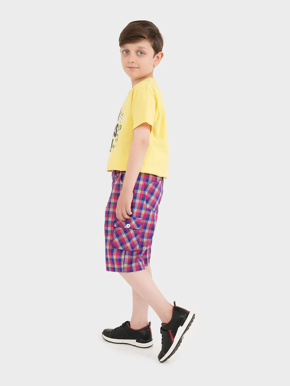 "PRANEE" Casual Checkered Shorts - Image 2