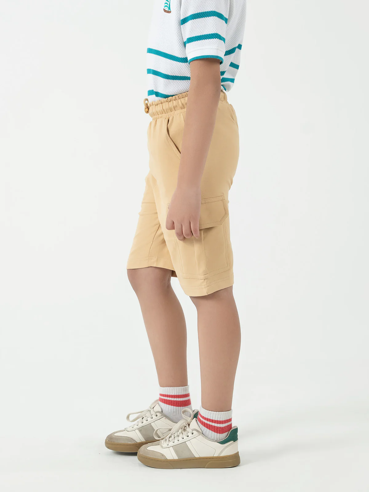 "PRANSH" Cargo Fit Terry Knits Shorts - Image 2