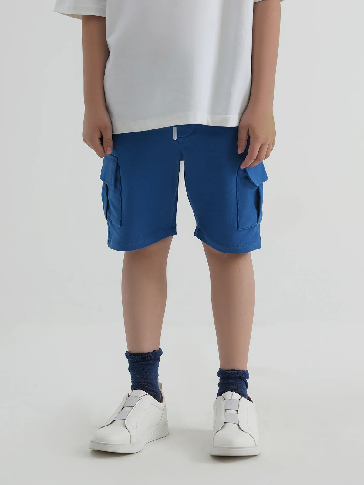 "PRANSH" Cargo Fit Terry Knits Shorts