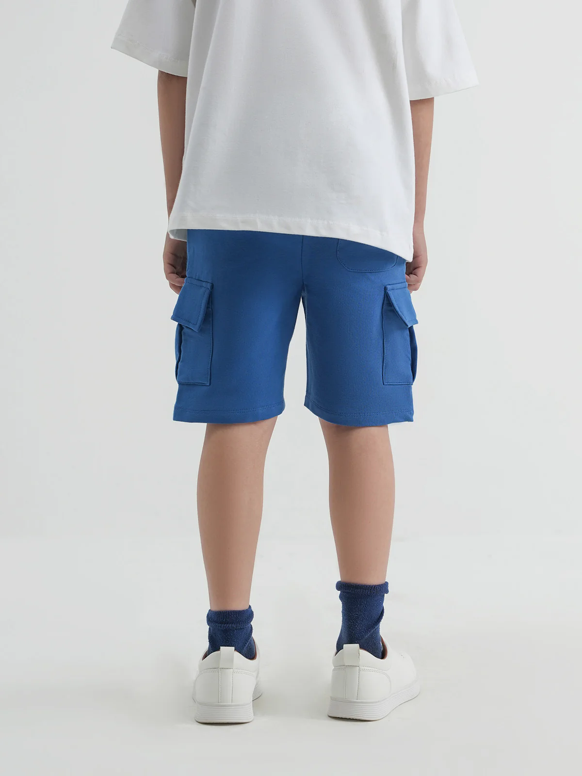 "PRANSH" Cargo Fit Terry Knits Shorts - Image 4