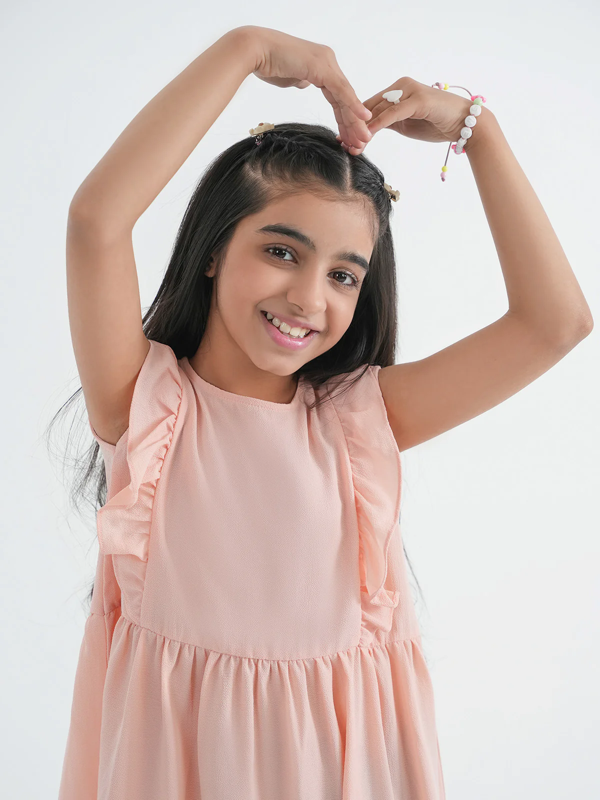 "PRYOR" Textured Regular Cotton Dress - Image 3