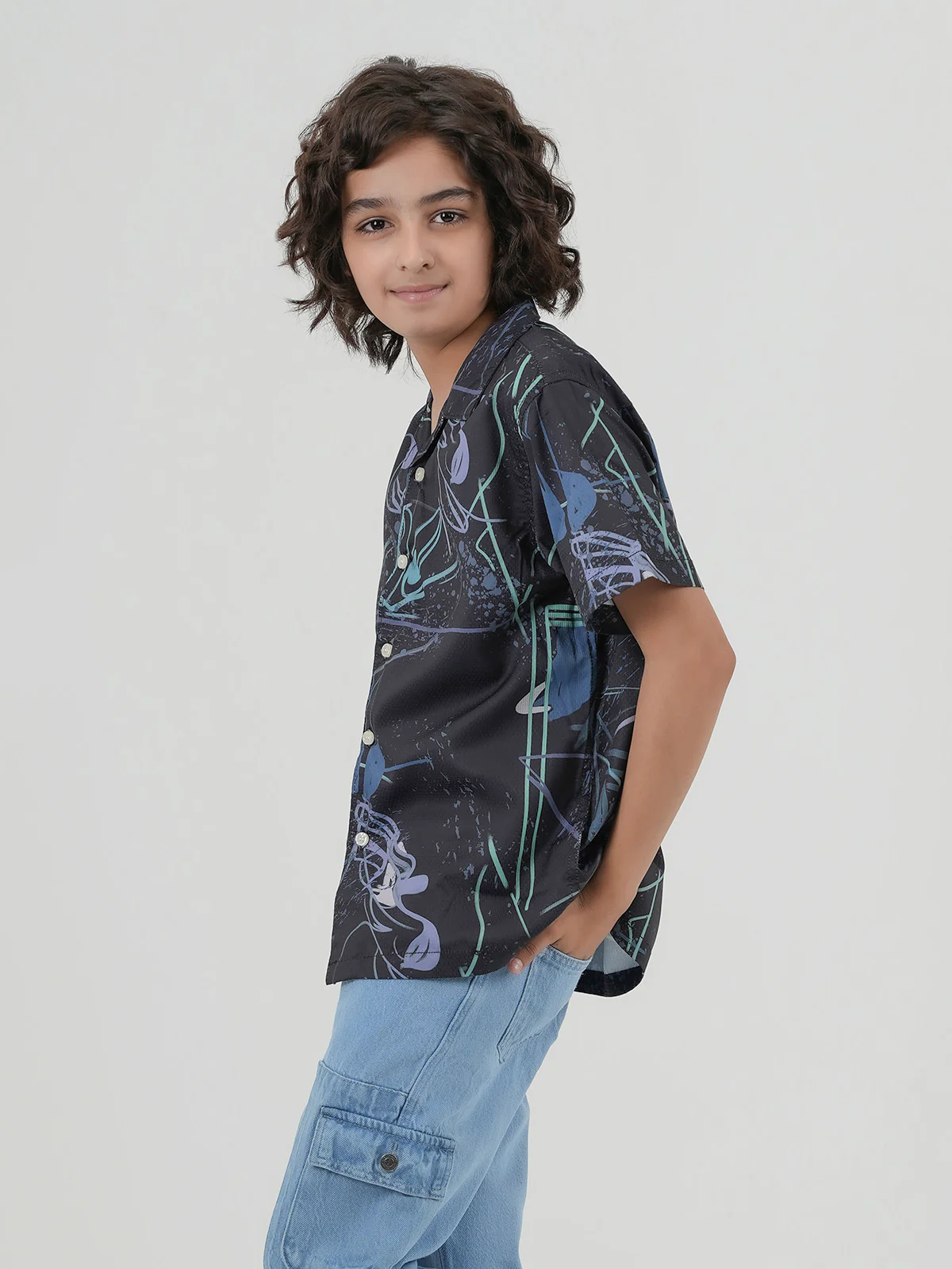 "RAFIYA" Printed Regular Fit Casual Shirt - Image 2