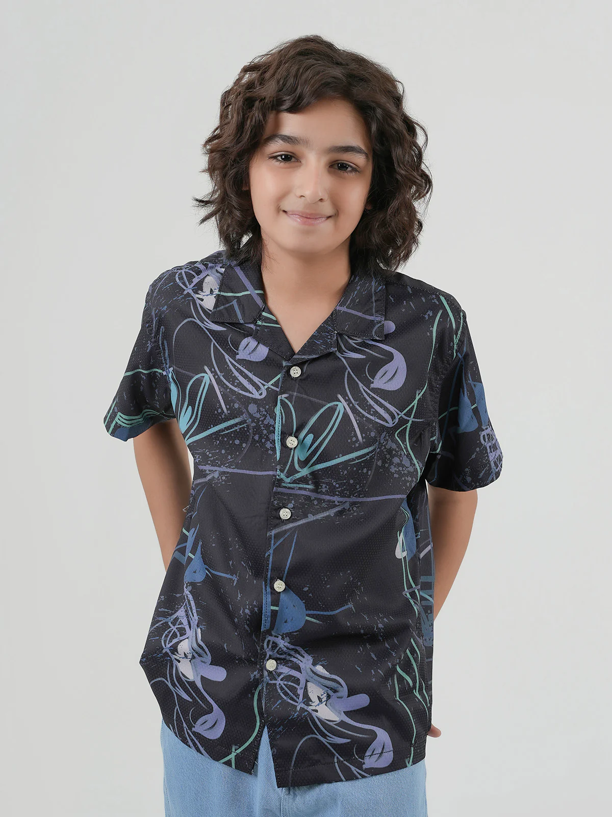 "RAFIYA" Printed Regular Fit Casual Shirt - Image 3