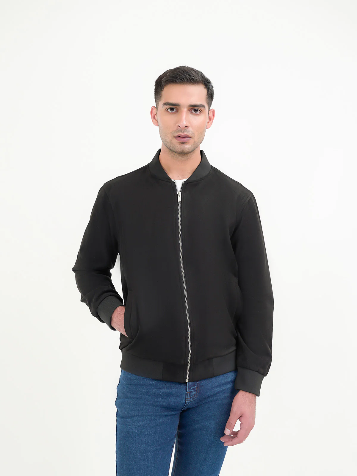 "RASTABAN" Suede Zipper Casual Jacket - Image 2