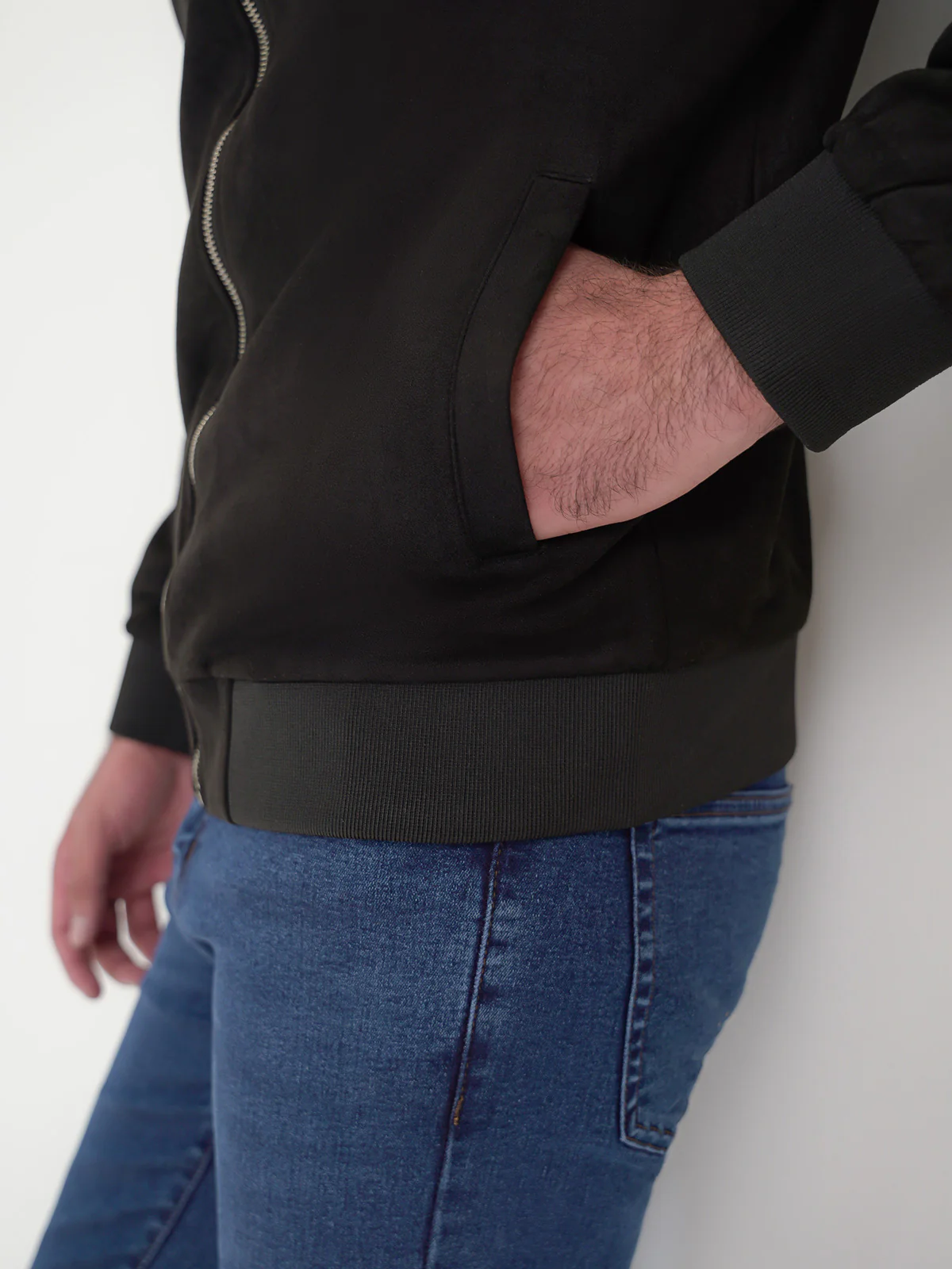 "RASTABAN" Suede Zipper Casual Jacket - Image 4