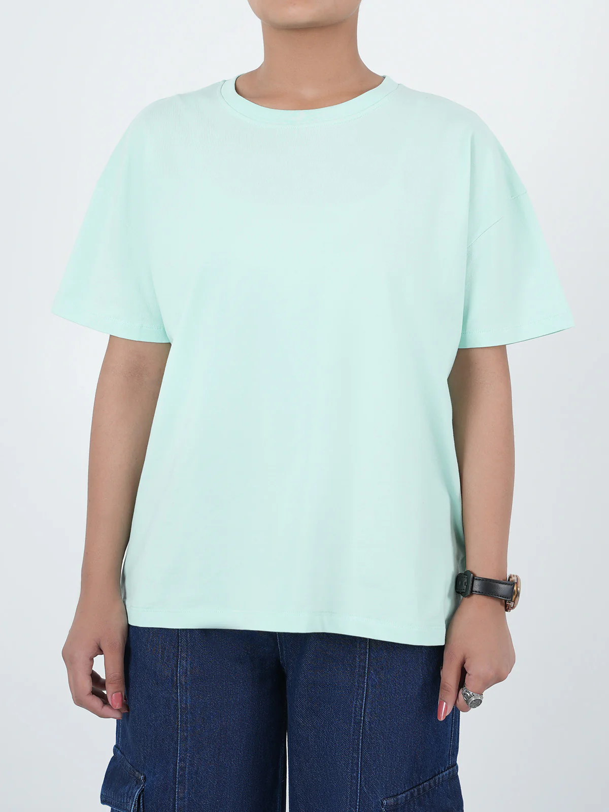 "REIDAR" Drop Shoulder Basic T-Shirt - Image 2