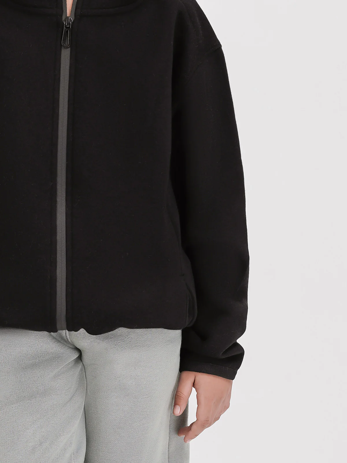 "REMEZ" Hoodie with Zip Closure - Image 4