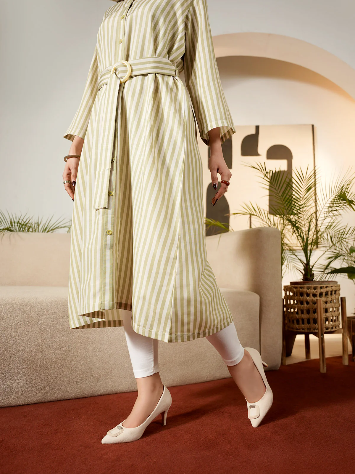 "RICANE" Printed Regular Fit Dress - Image 4