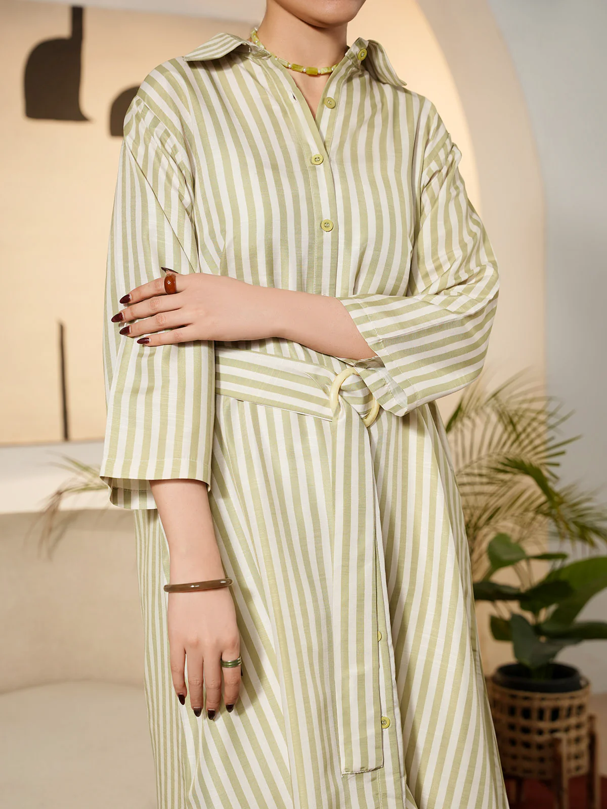 "RICANE" Printed Regular Fit Dress - Image 5