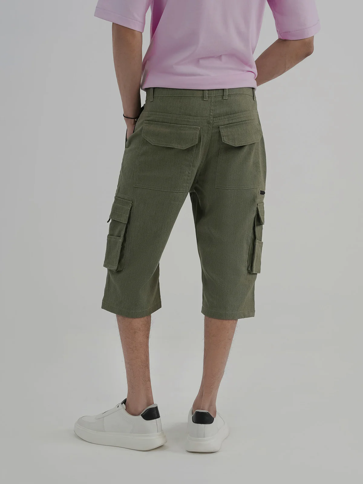 "RONAN" Cargo Fit Cotton Short - Image 4