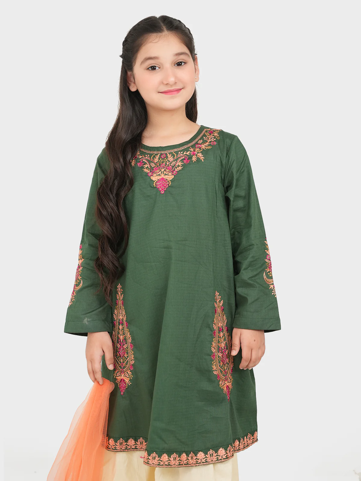 "SAMBU" Textured Lawn Three Piece Suit - Image 3