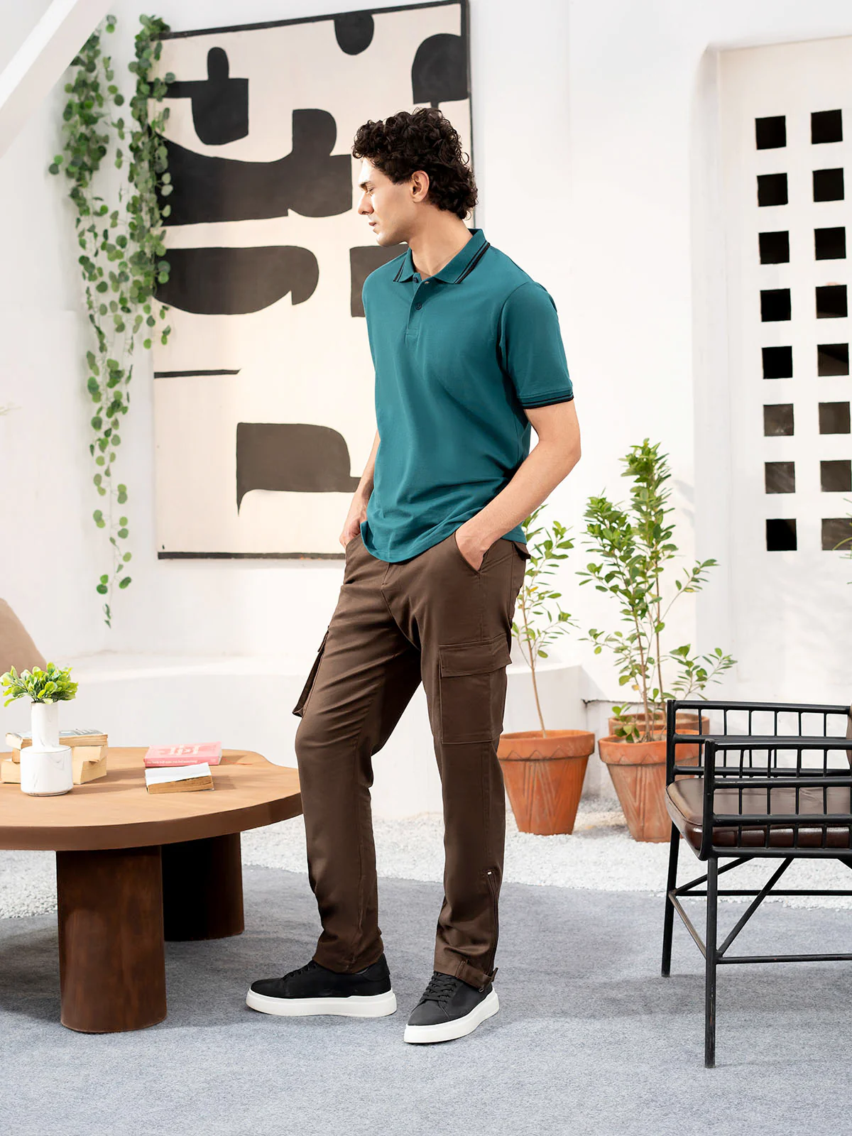 "SAVAN" Regular Fit Pique Polo Shirt - Image 2