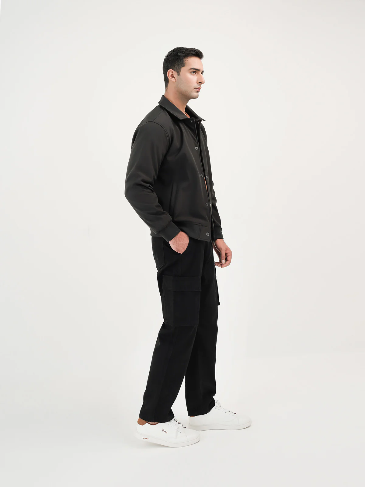"SCEPTRUM" Bomber Button Up Jacket - Image 3